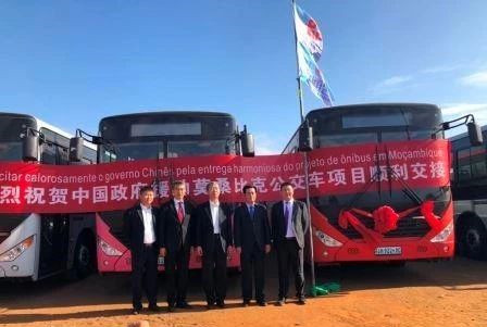 “一带一路”重点援外项目，100辆中通客车正式交付莫桑比克