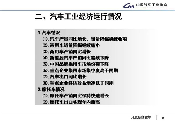 中汽协数据：国内汽车产销17连跌，新能源继续降四成，11月产销降幅略收窄