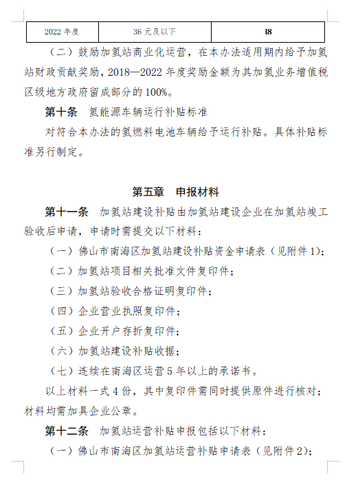 佛山南海区修订加氢站及氢能车辆扶持办法征求意见发布，最高将补贴800万！