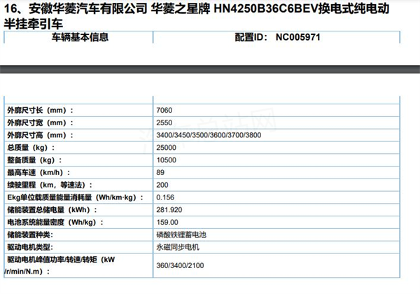 第6批新能源专用车目录看点：换电重卡热起来