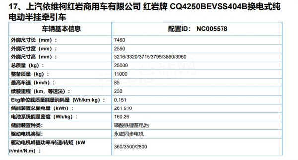 第6批新能源专用车目录看点：换电重卡热起来