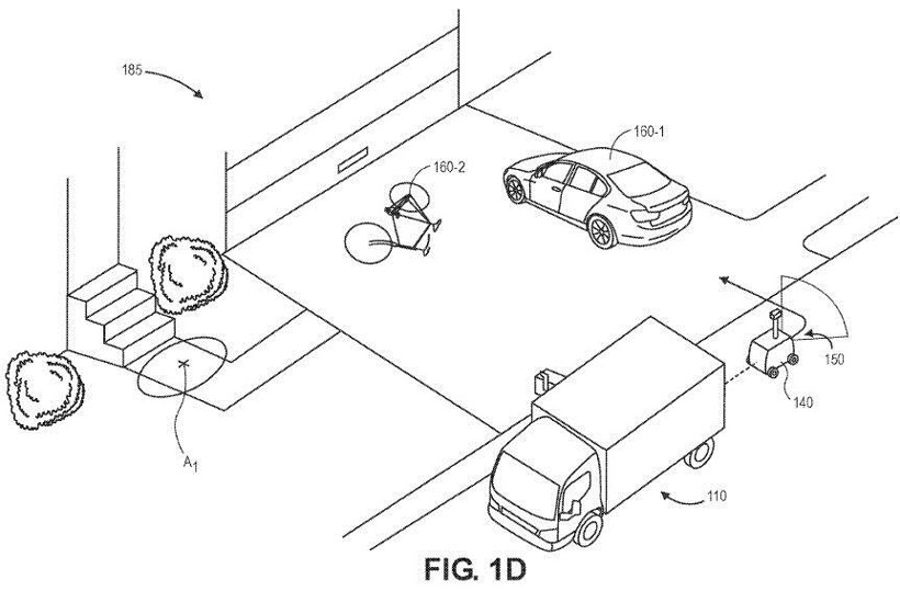 亚马逊申请辅助配送车辆专利 将包裹从卡车配送到门口