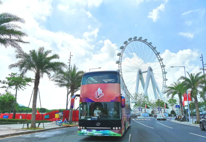 前海大扩容，打卡星地标——比亚迪纯电动双层观光巴士开向“新未来”