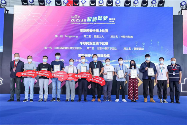 125支赛队激烈角逐，2022全国智能驾驶测试赛三十项大奖正式揭晓