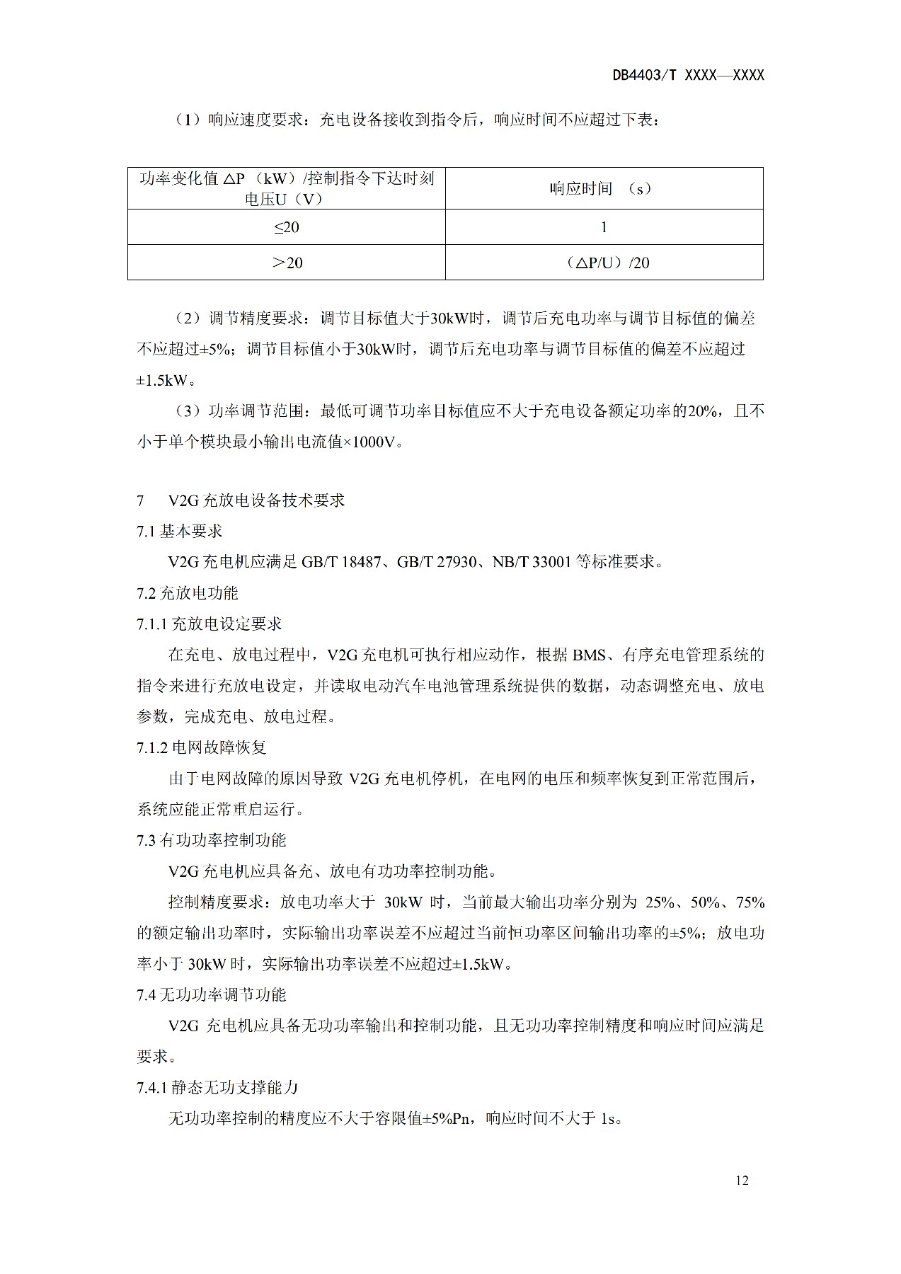 《电动汽车充换电设施有序充电和V2G双向能量互动技术规范》征意见