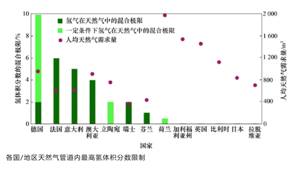 国内外天然气掺氢技术应用现状分析