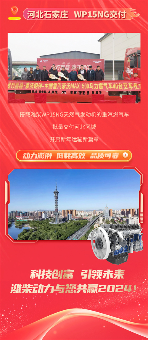交付喜讯榜 | 潍柴新年交付，全国遍地开花