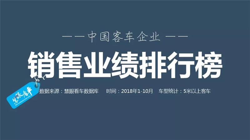 客车2018年1-10月排行榜 (1)